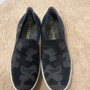 Rothy's Black Camouflage Slip-On Shoes